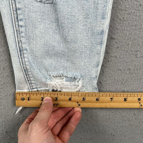 American Eagle Jeans Women’s 4 Mom Jean Stretch Light Wash High Rise - Picture 12 of 16